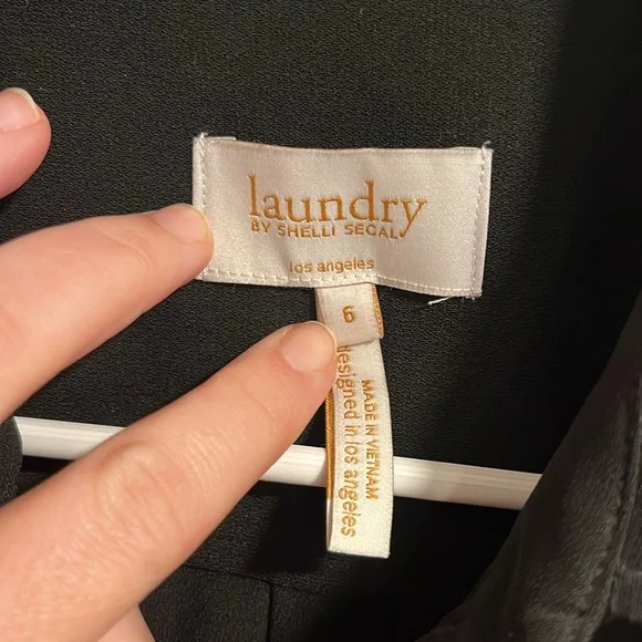 Laundry by Shelli Segal Button Down Tie Waist Dress - Picture 3 of 6